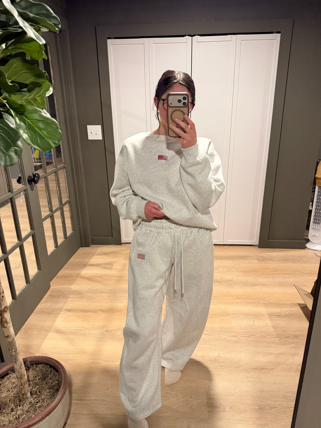 Flag Relaxed Fit Sweatshirt