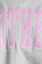 Embroidered "MOTHER" Mock Neck Sweatshirt