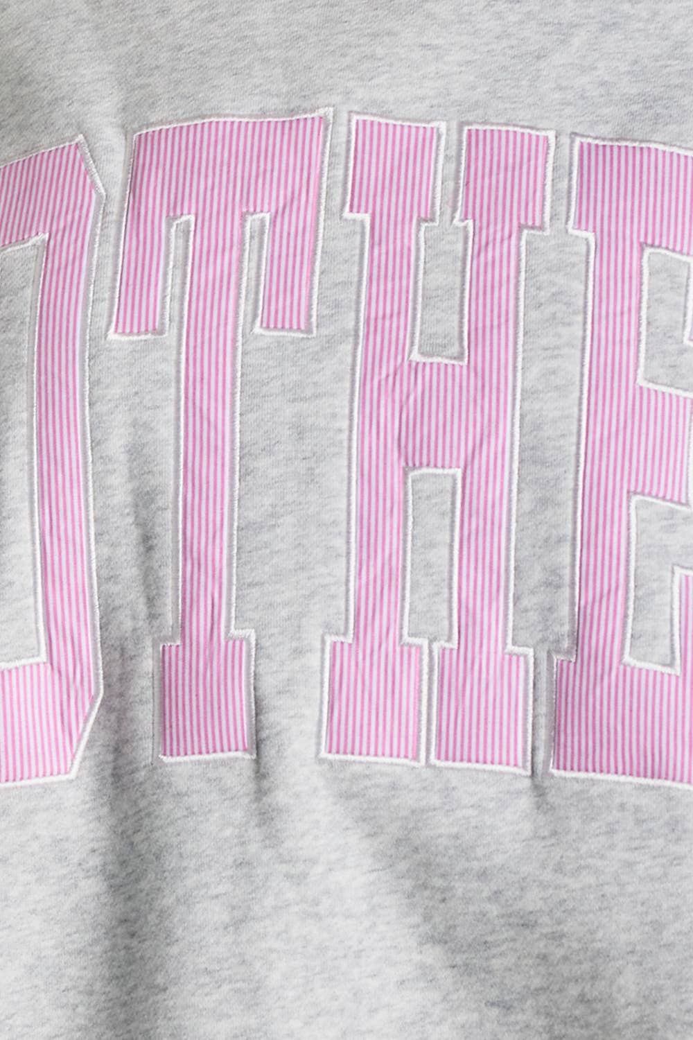 Embroidered "MOTHER" Mock Neck Sweatshirt
