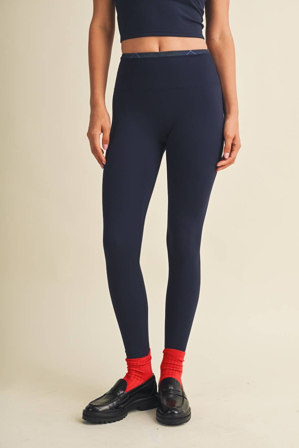Contrast Binding Legging