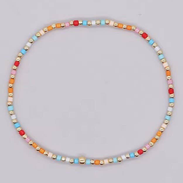 BOHO COLORFUL BALL BEADED BRACELET | 40B5178