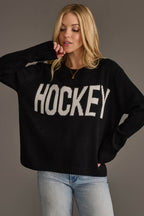 Black Hockey Sweater