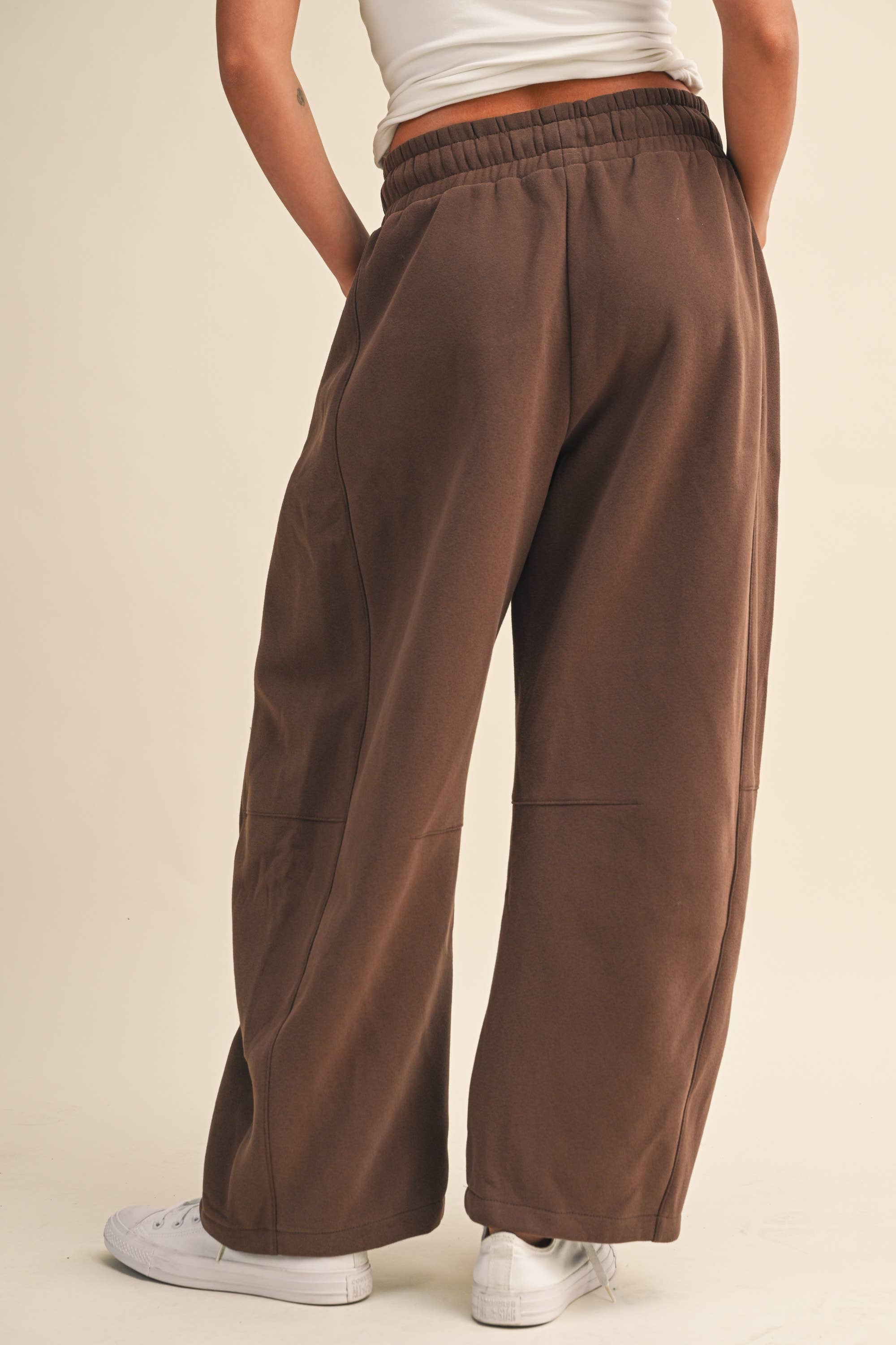BARREL SWEATPANTS WITH SIDE POCKETS