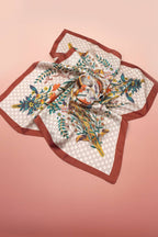 LARGE FLORAL PRINT BANDANA SCARF