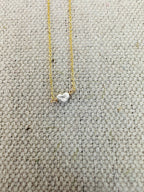 Pixie Heart Necklace - 14k Gold Fill & Fine Silver
