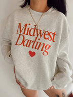 Midwest Darling Graphic Sweatshirt - Ash