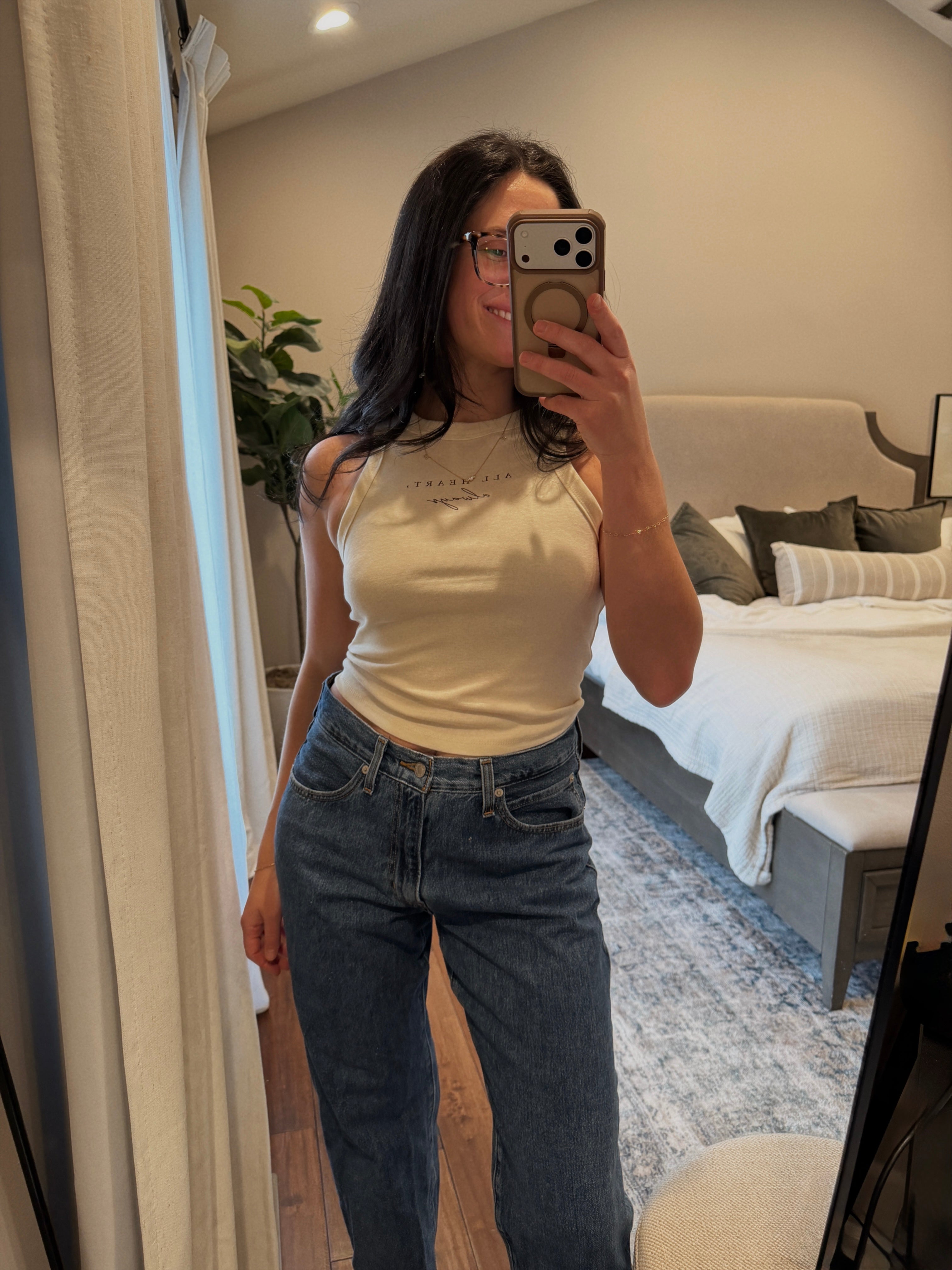 All Heart, Always- Micro Rib Racer Tank