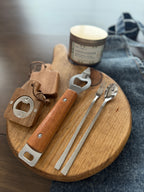 Hammered Stainless Steal Fork and Spoon set of 2