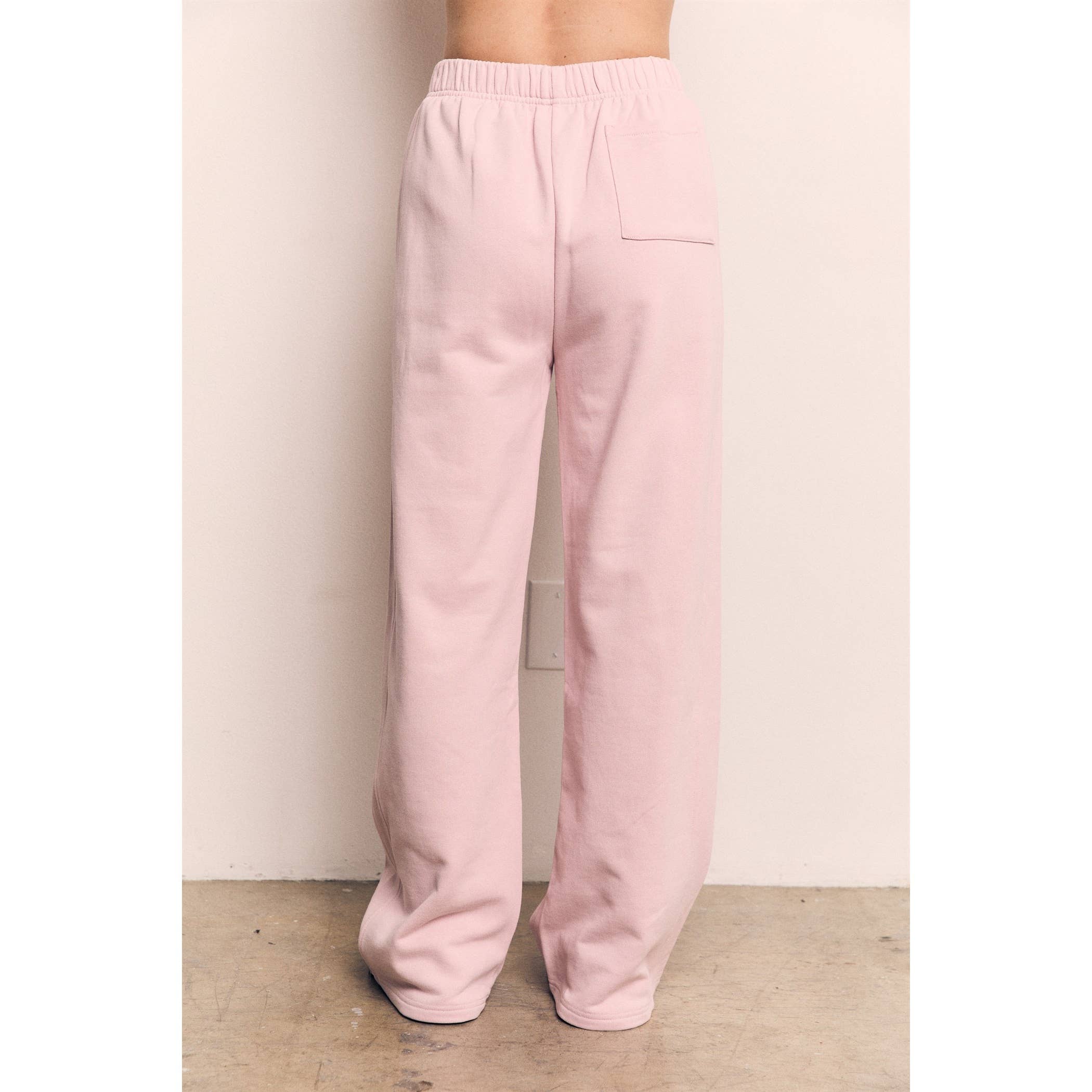 Organic Cotton Terry Wide Pants
