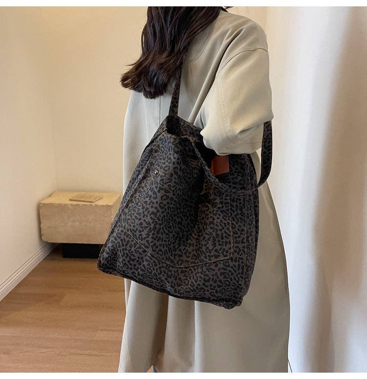 Leopard Print Tote Bag