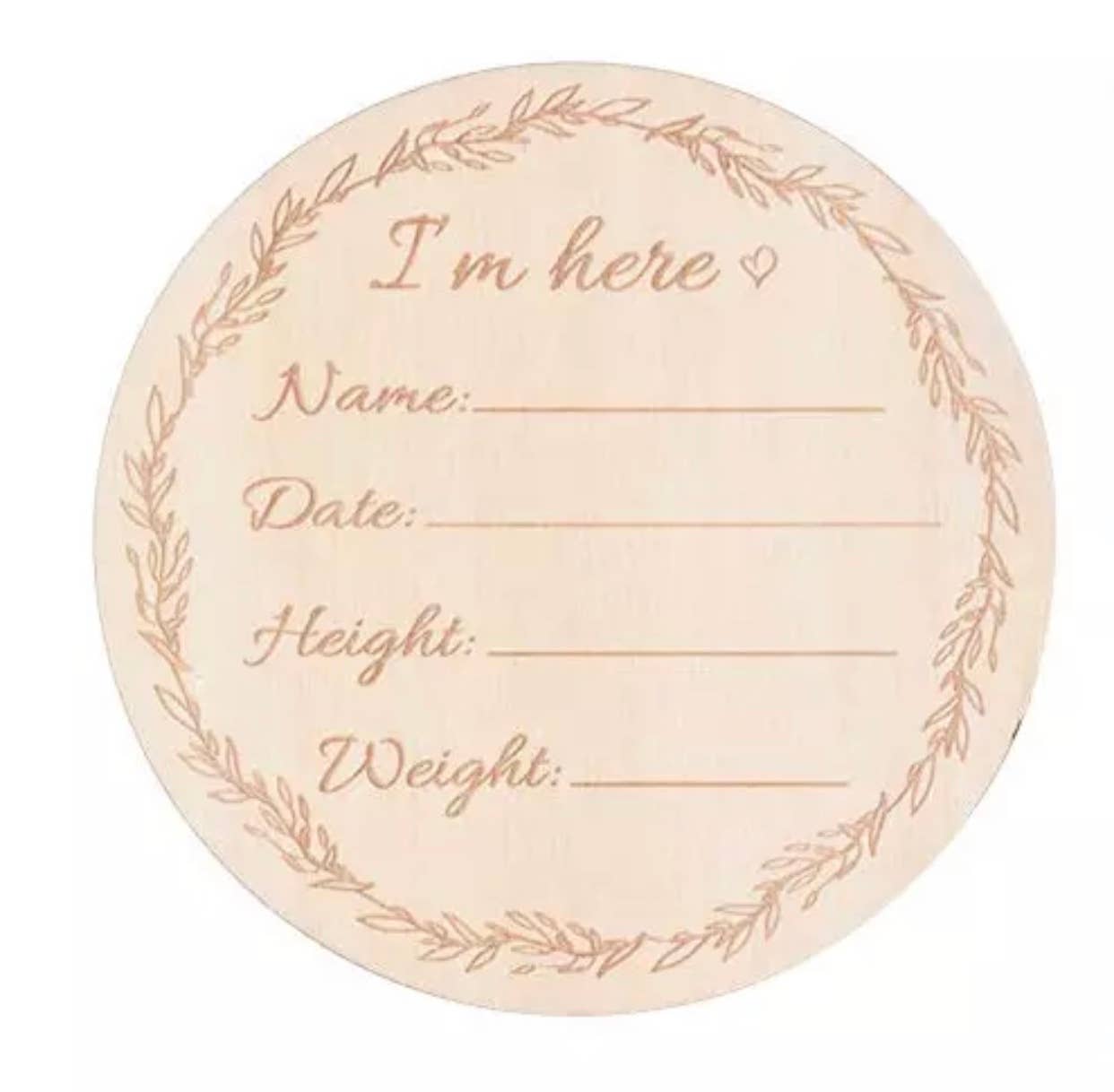 Baby Milestone Cards