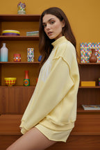 Butter Yellow Mother Mockneck