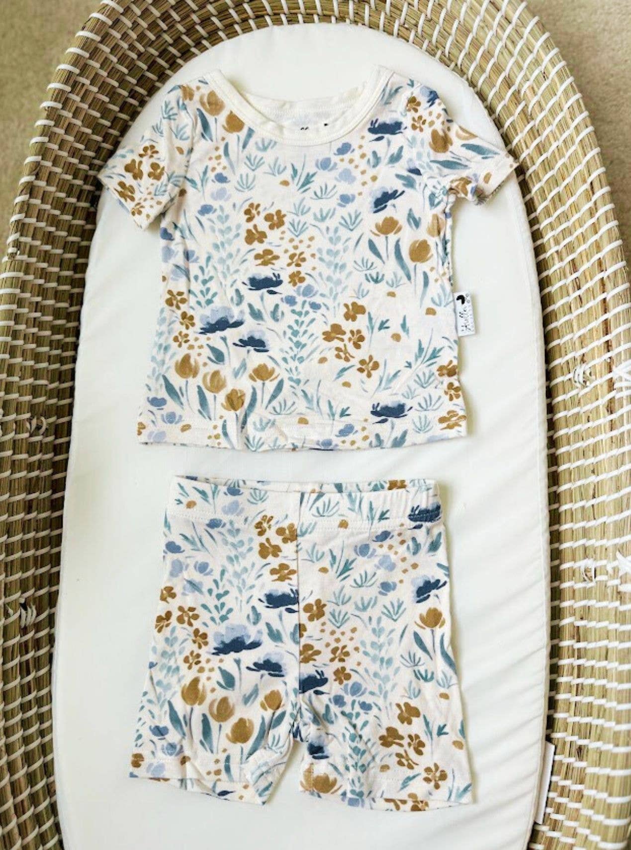 Floral Bamboo Shorts Set- 18-24M