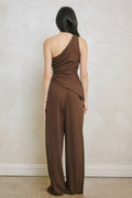 Linen Wide Leg Pull On Pants