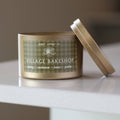 Village Bakeshop 5.5 oz Soy Candle | Nutmeg, Cardamom, Butter, Praline |  Bakery Holiday Candle Tin