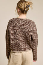 Cheetah Print Knit Cardigan