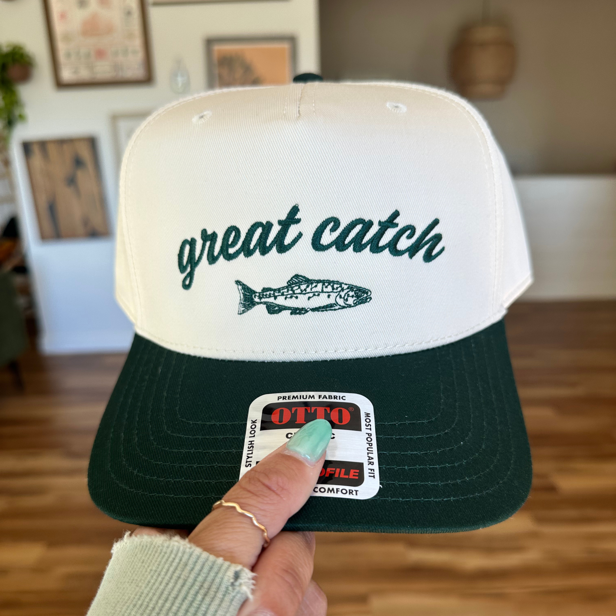 Great Catch Fishing Embroidered Hat