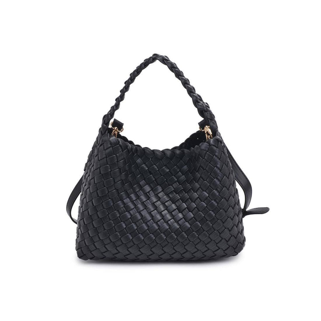 Kaia Woven Crossbody- Black