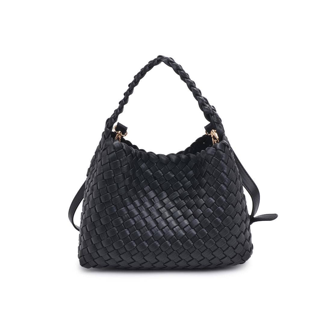Kaia Woven Crossbody- Black