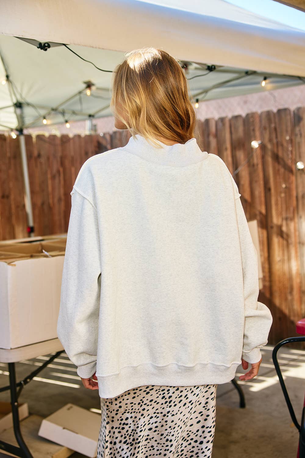 MOTHER + COOL MOM Reversible Sweatshirt