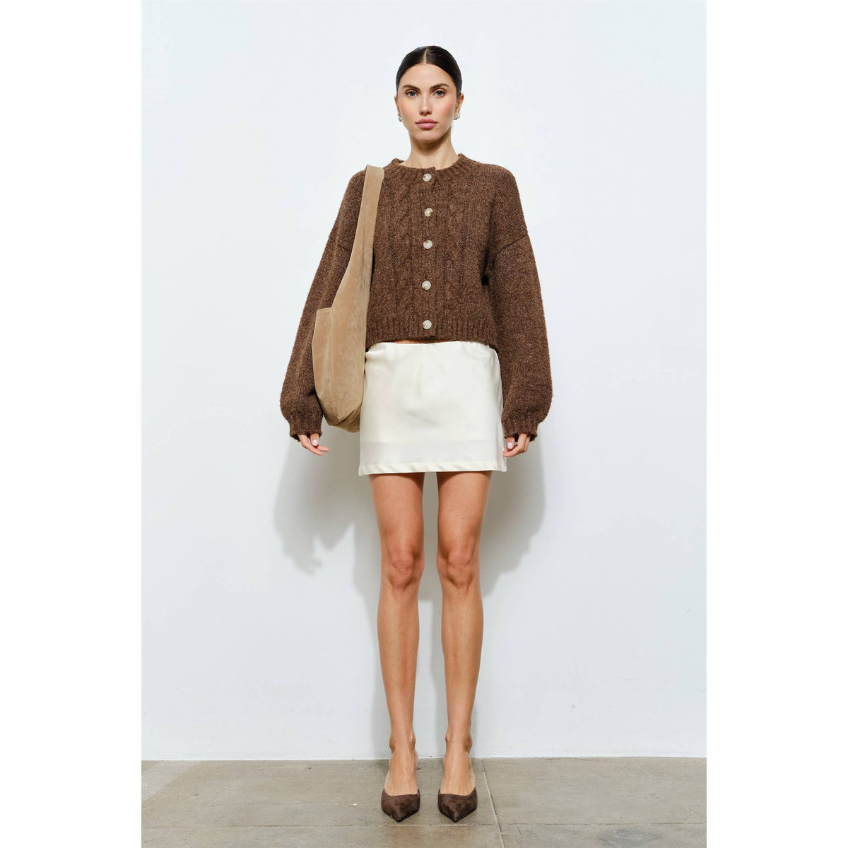 Eros Cable Knit Cardigan