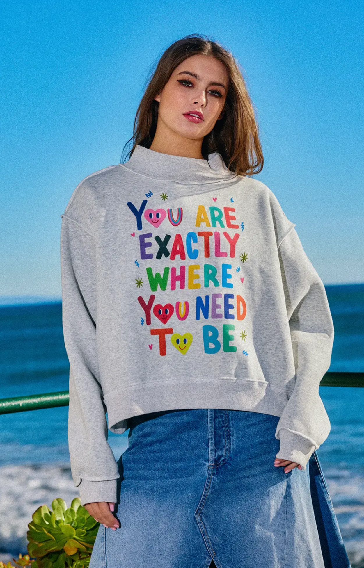 Exactly Where You Need To Be Mockneck