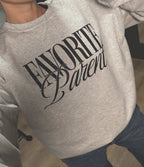 Favorite Parent Crewneck Sweatshirt-Ash Grey