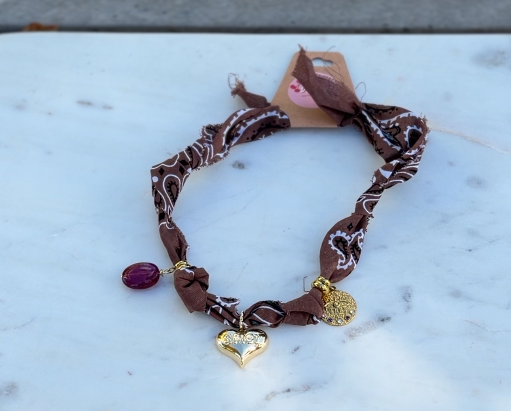 The Spicy Heart Bandana Necklace