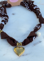 The Heirloom Heart Bandana Necklace