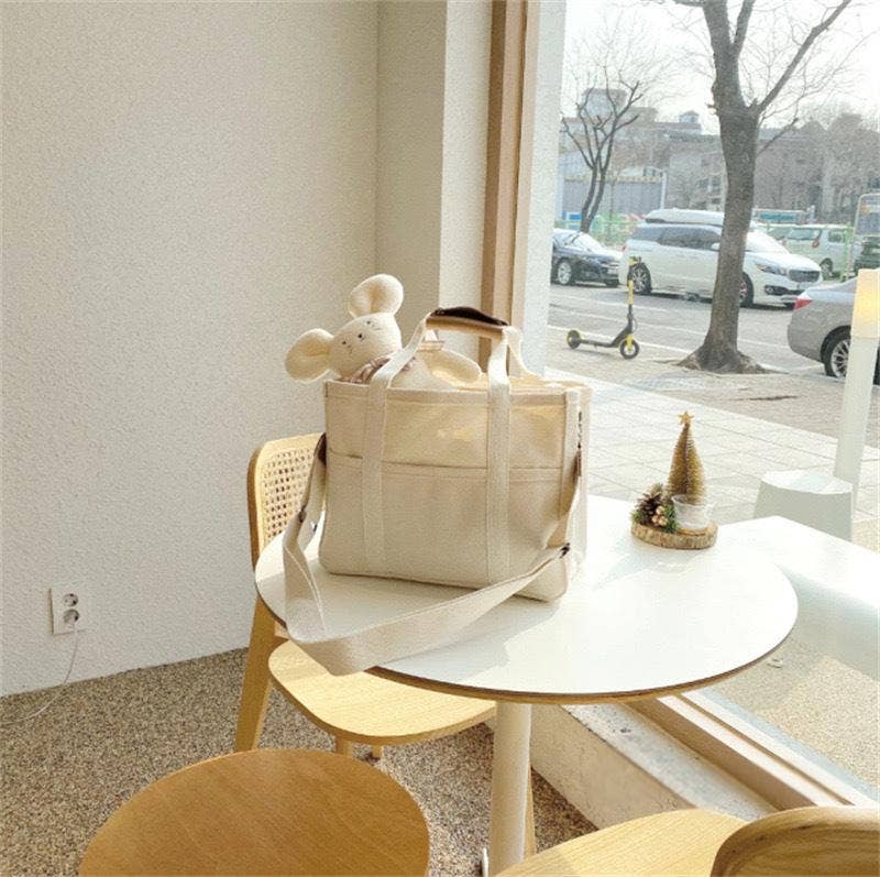 Crossbody Shoulder Canvas Tote