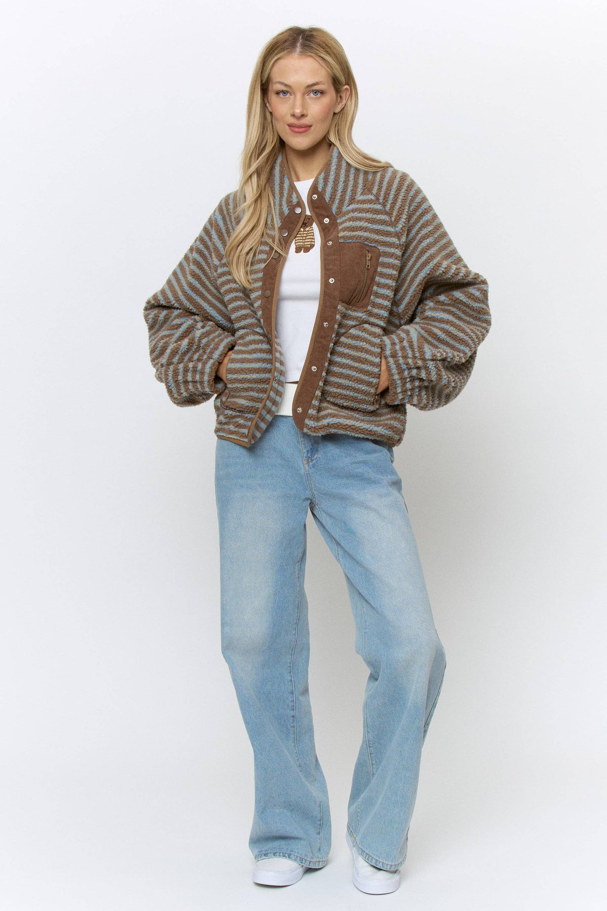 FLEECE JACKET - MOCHA