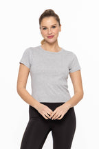 Essential Cotton Baby Tee: HEATHER GREY