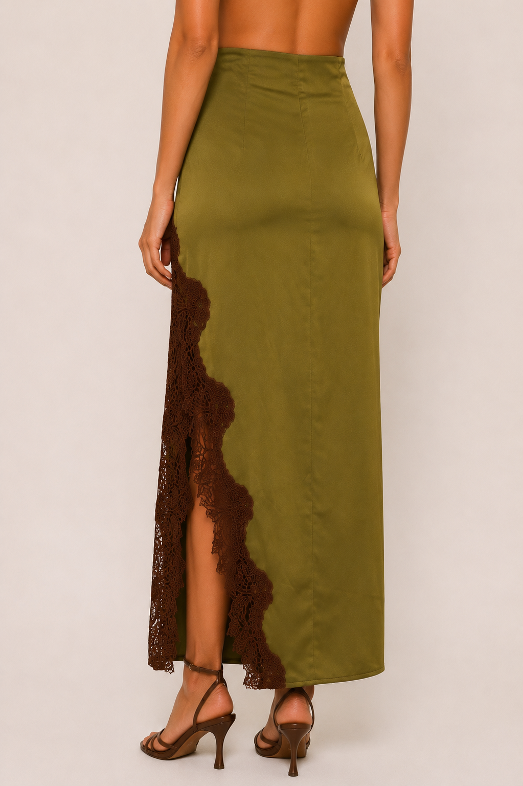 The Olive Hour Lace Maxi Skirt