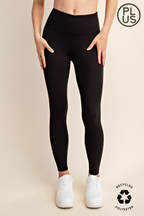 PLUS SIZE BUTTER SOFT BASIC FULL LENGTH LEGGINGS