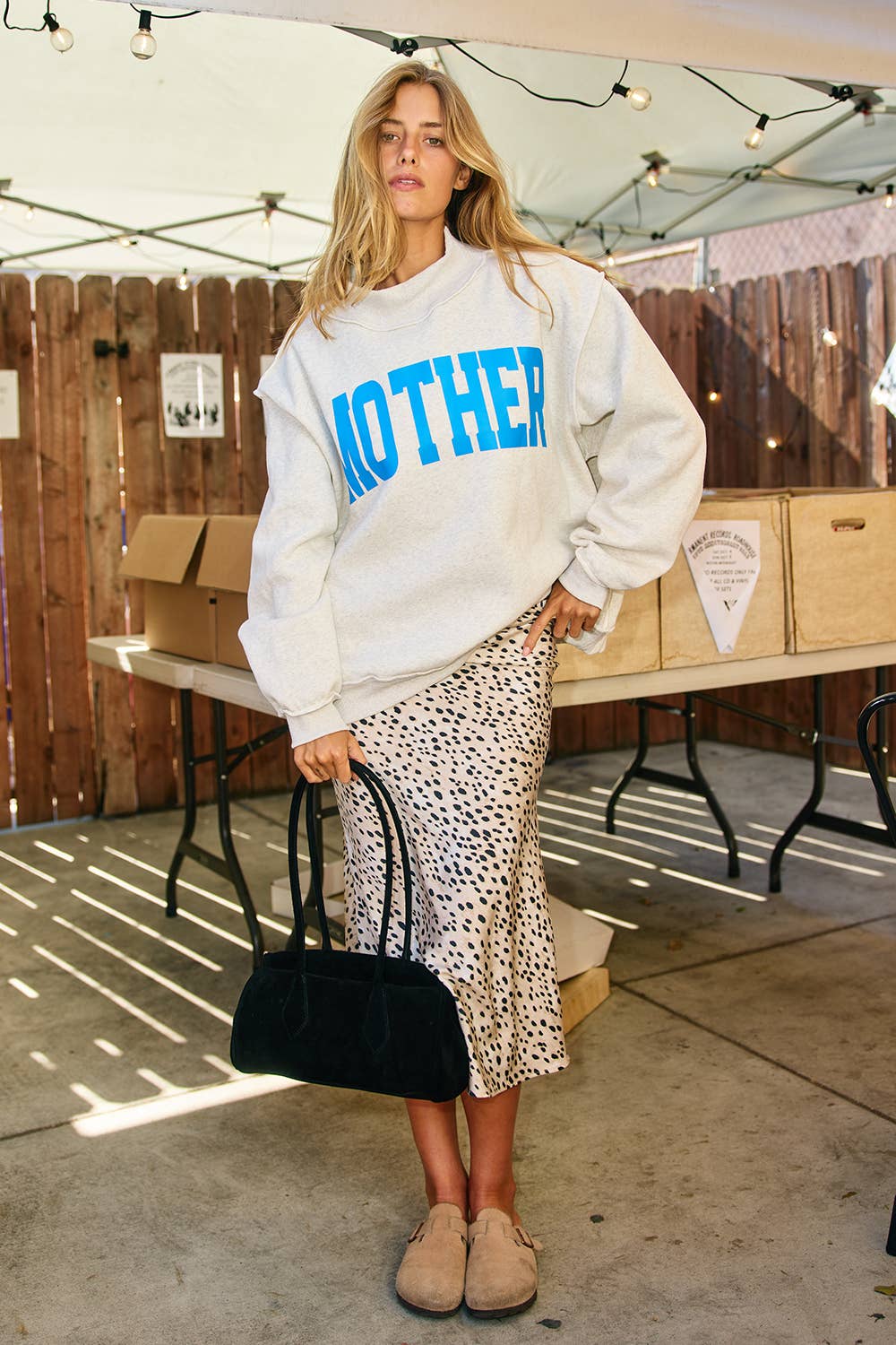 MOTHER + COOL MOM Reversible Sweatshirt