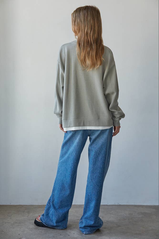 Knit Crew Neck Top