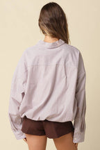 Indy Boyfriend Pinstripe Shirt