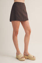 ELASTIC WAISTBAND SKORT