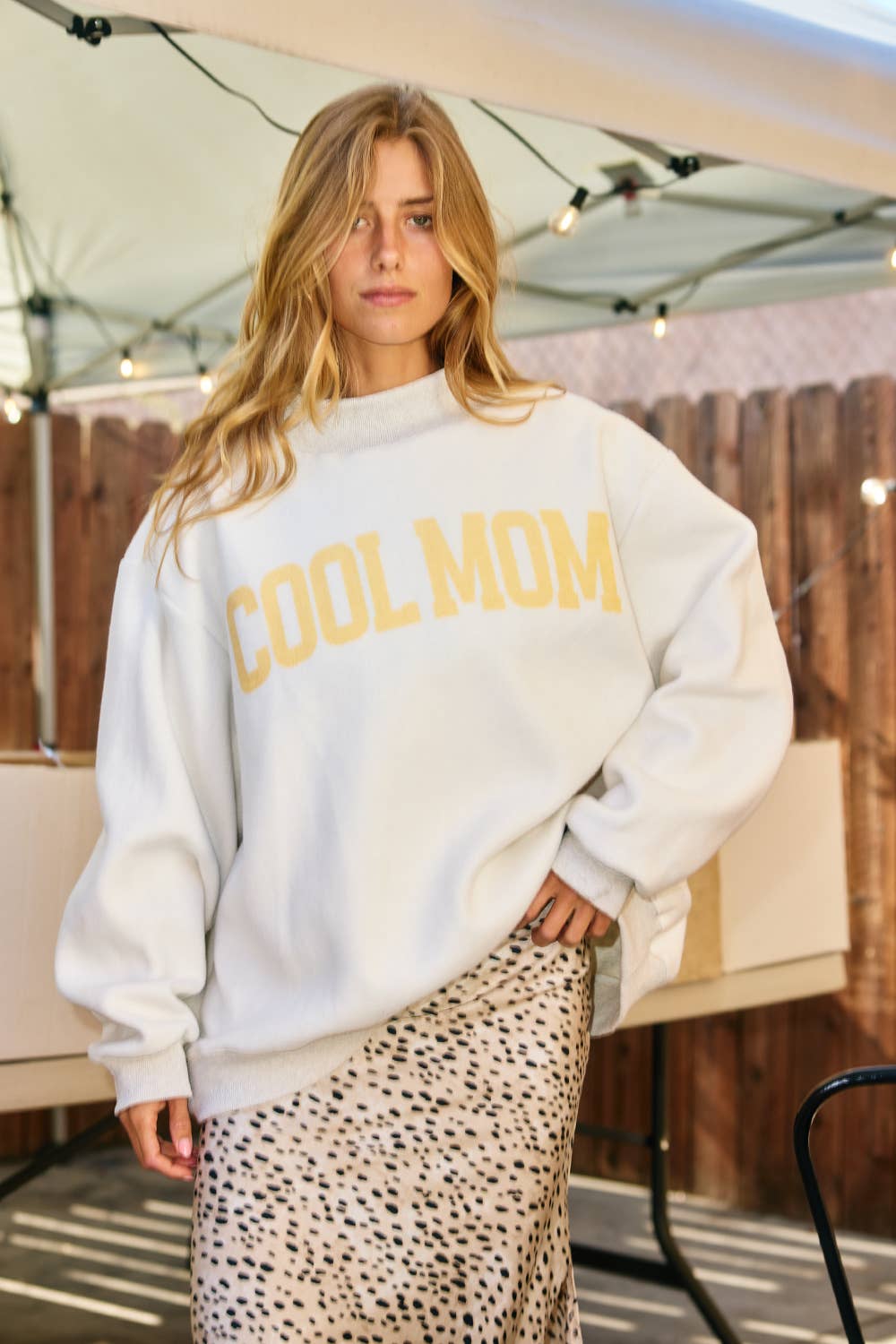 MOTHER + COOL MOM Reversible Sweatshirt
