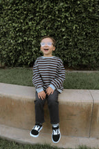 Kids Soft French Terry Cotton Stripe Sweatshirt