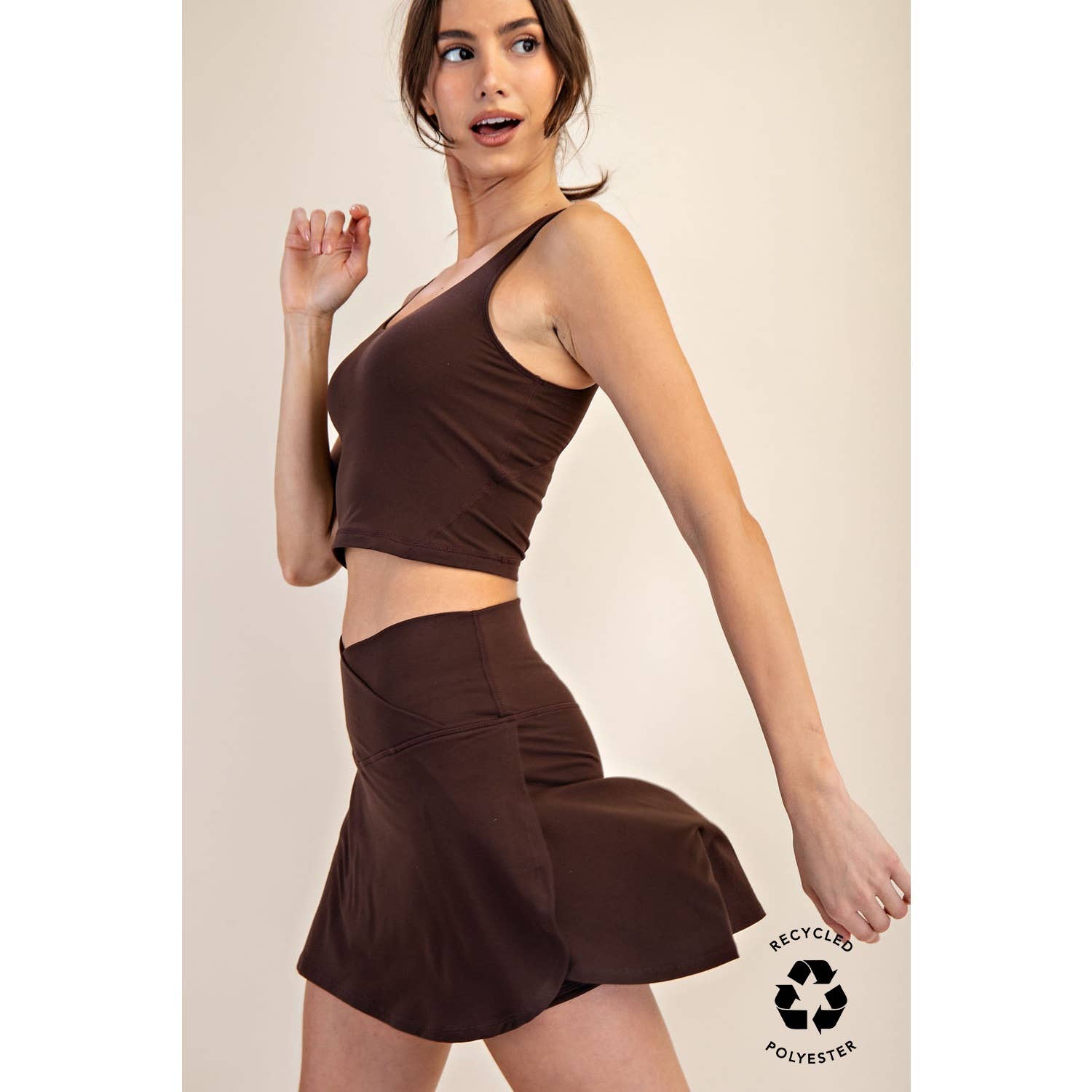 BUTTER SOFT V SHAPED HIGH-WAIST SKORT