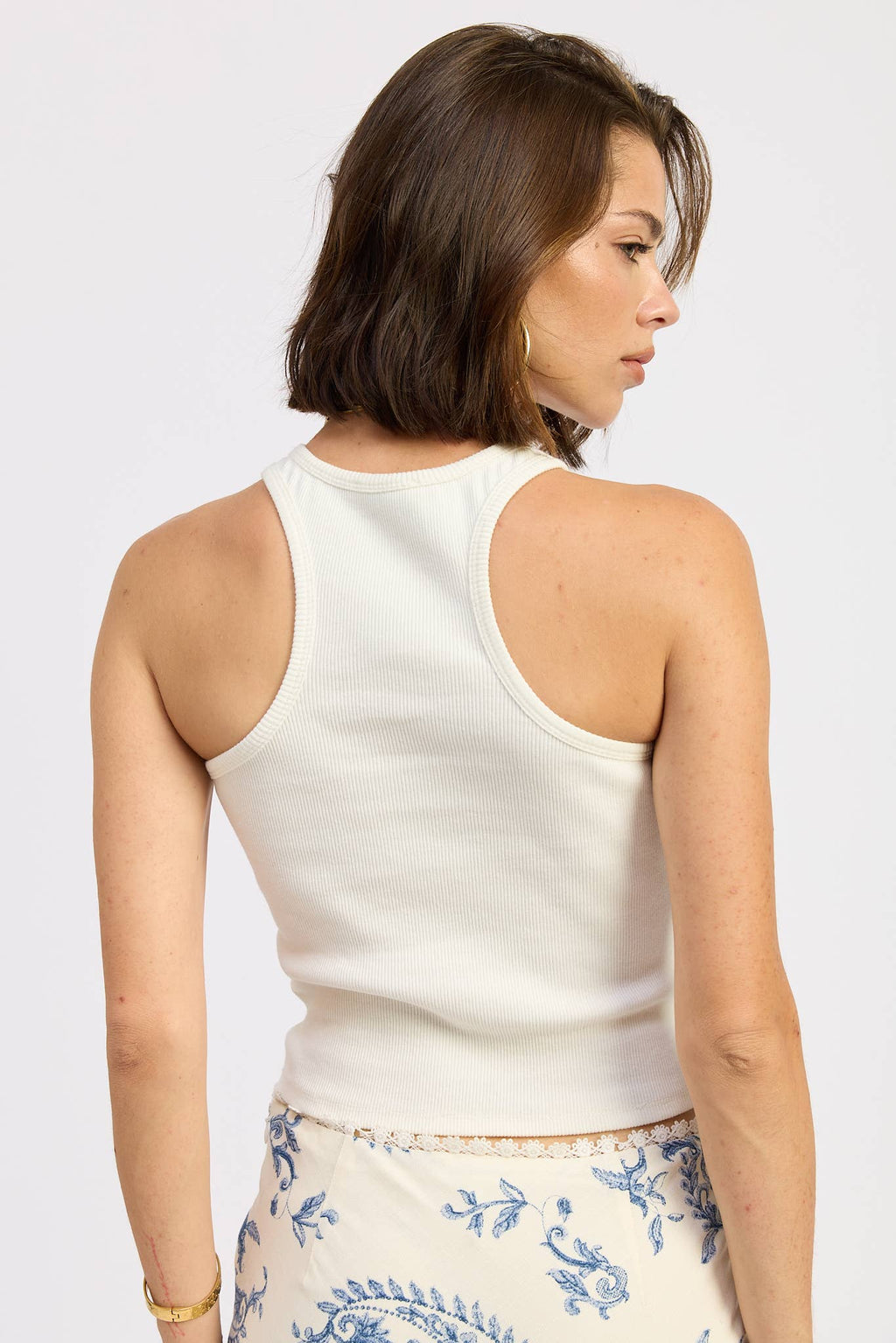 RACER BACK TANK TOP WITH WATER BEADS