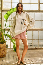 WWJD Embroidered Mock-neck Sweatshirt