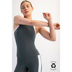 BUTTER SOFT CONTRAST RACERBACK TOP