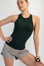 BUTTER SLEEVELESS RACER BACK TANK TOP