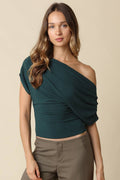 Carina Draped One Shoulder Top