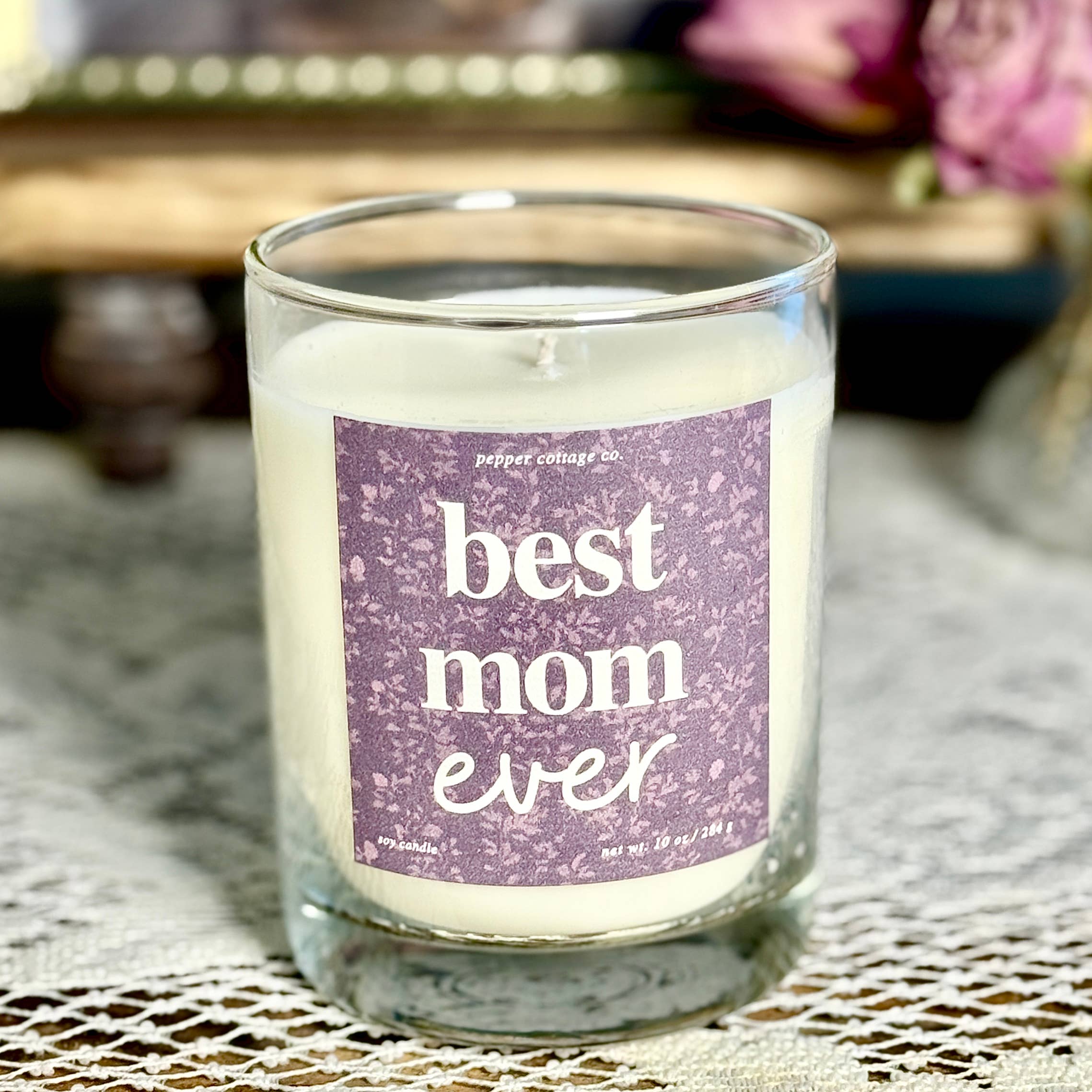 Best Mom Ever 10 oz Candle | Mother’s Day Novelty Soy Candle Gift