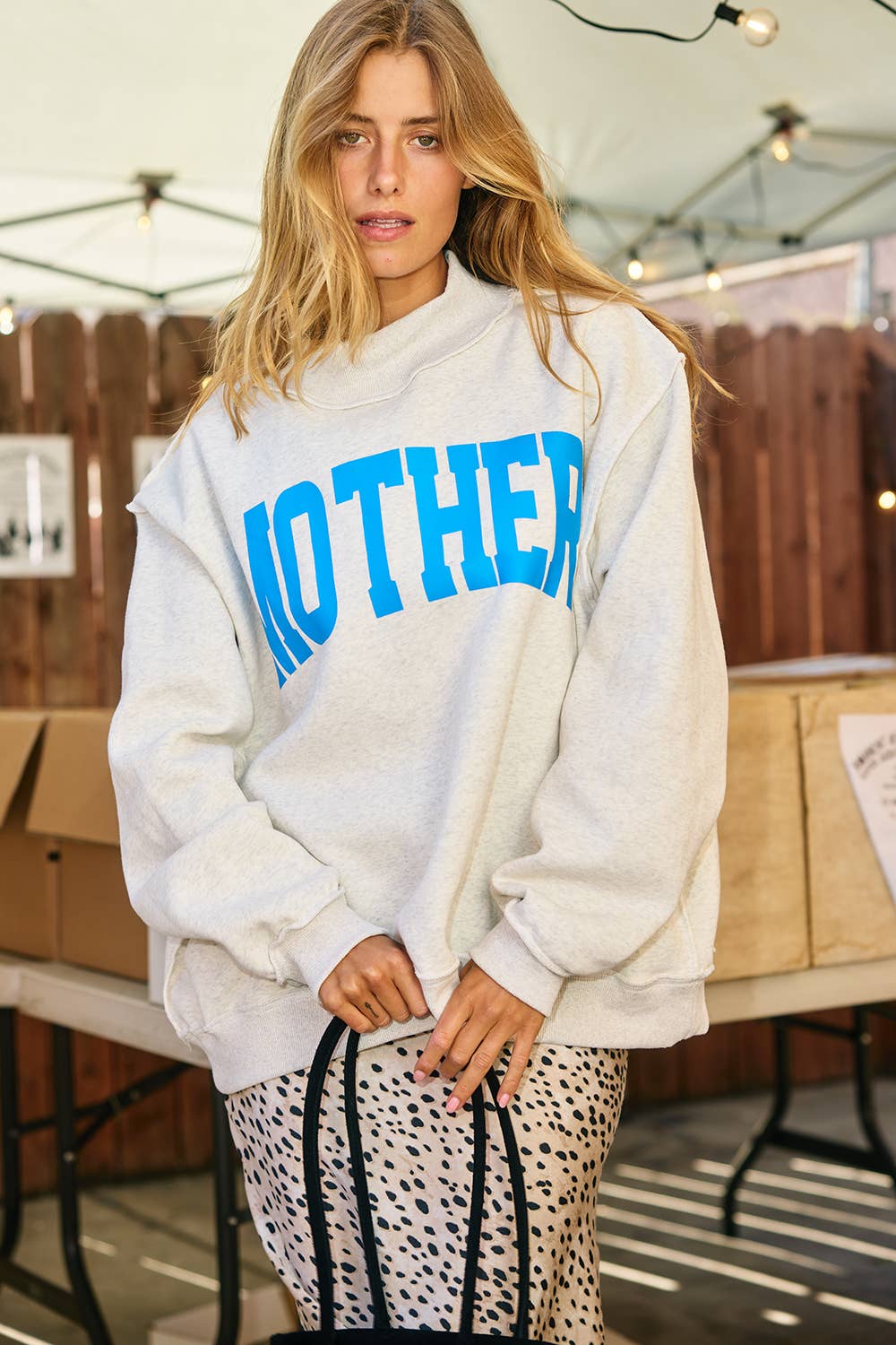MOTHER + COOL MOM Reversible Sweatshirt