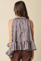 Delia Gingham Halter Blouse