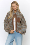 FLEECE JACKET - MOCHA